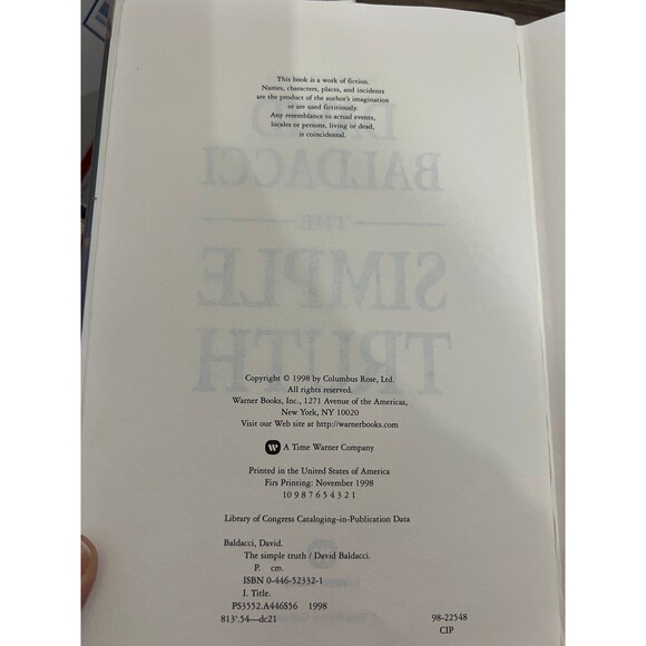 Lot 6 David Baldacci 4x first edition hardcover, paperback book collection - Picture 8 of 9